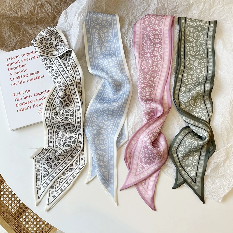 Silk Neck Scarf - Set Series Silk Satin Scarf Women