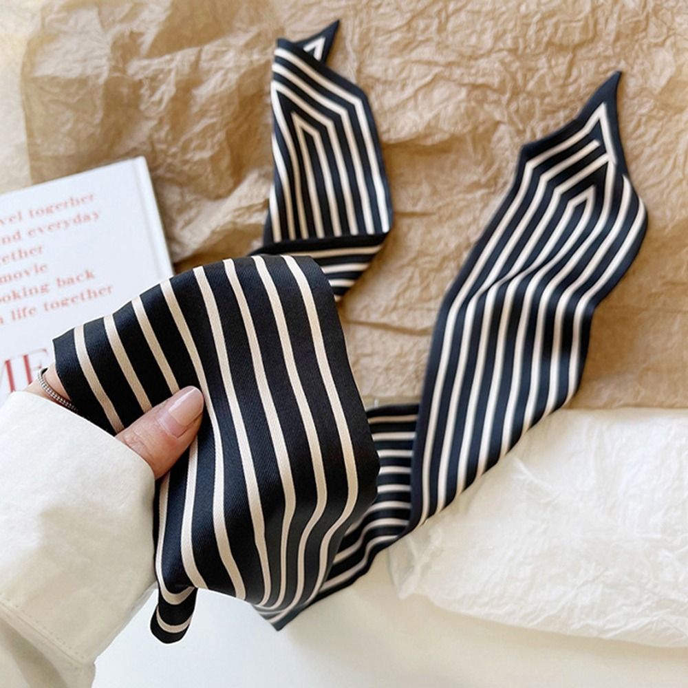 Elegant Stripe French Tie Fema - Silk Tie Striped ulasan dan harga