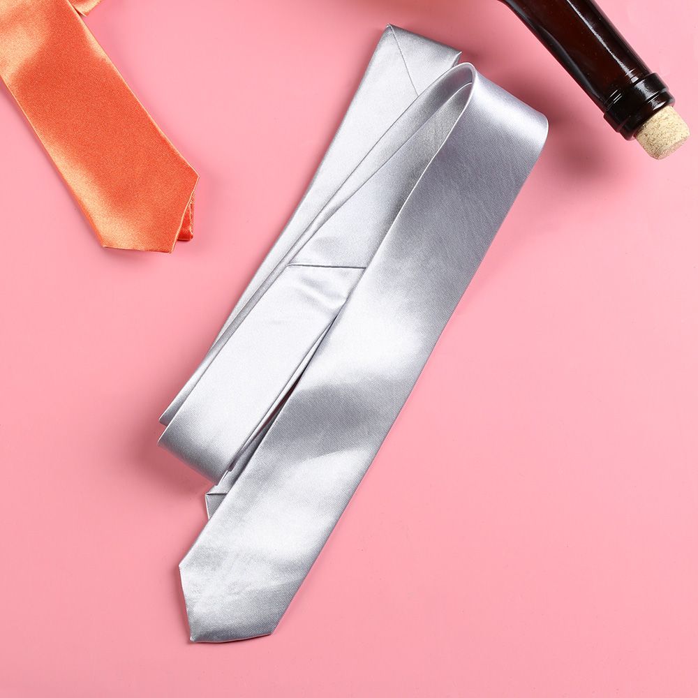 Fashion Casual Slim Plain Mens - Skinny Tie Men ulasan dan harga