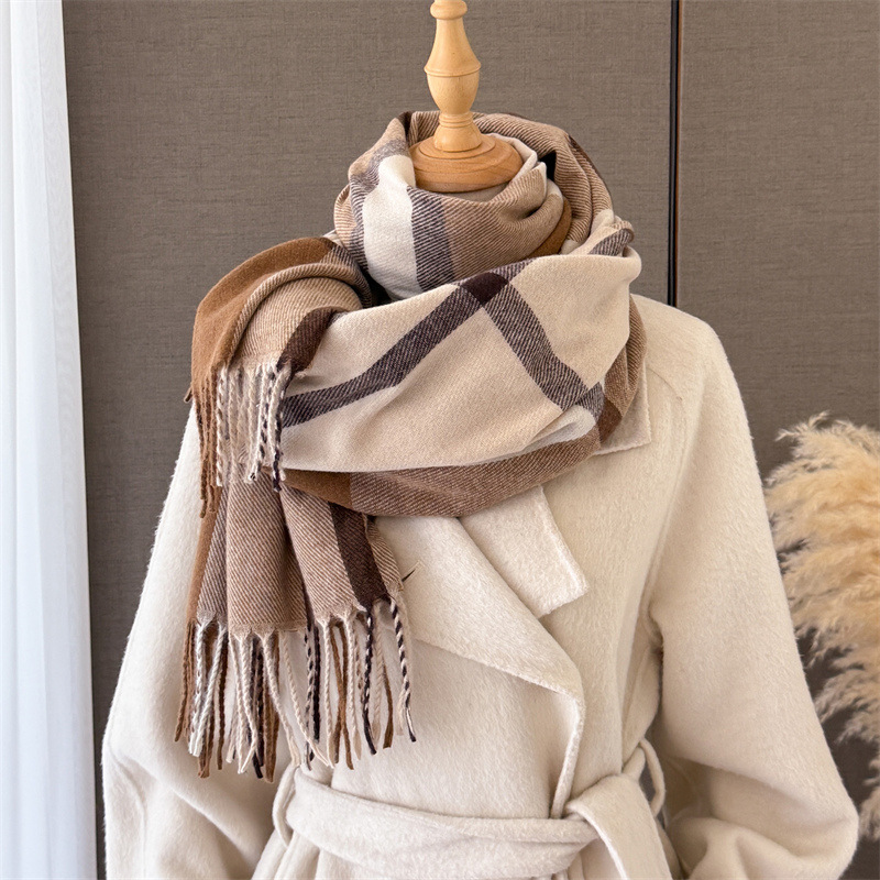 Women Scottish Plaid Imitation - Pashmina Wrap Large ulasan dan harga
