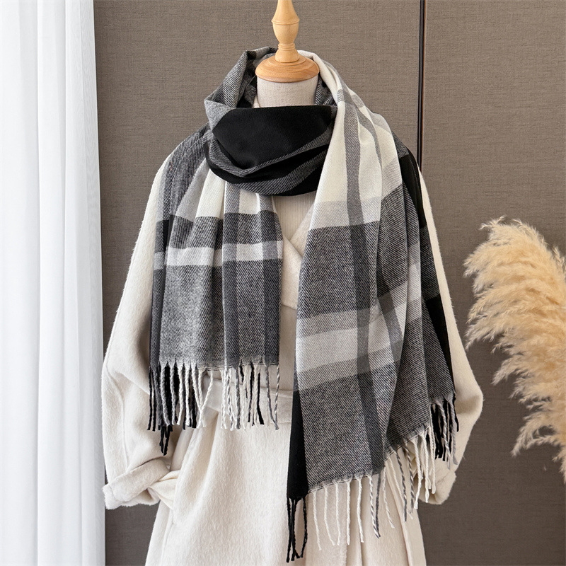 Women Scottish Plaid Imitation - Pashmina Wrap Large ulasan dan harga