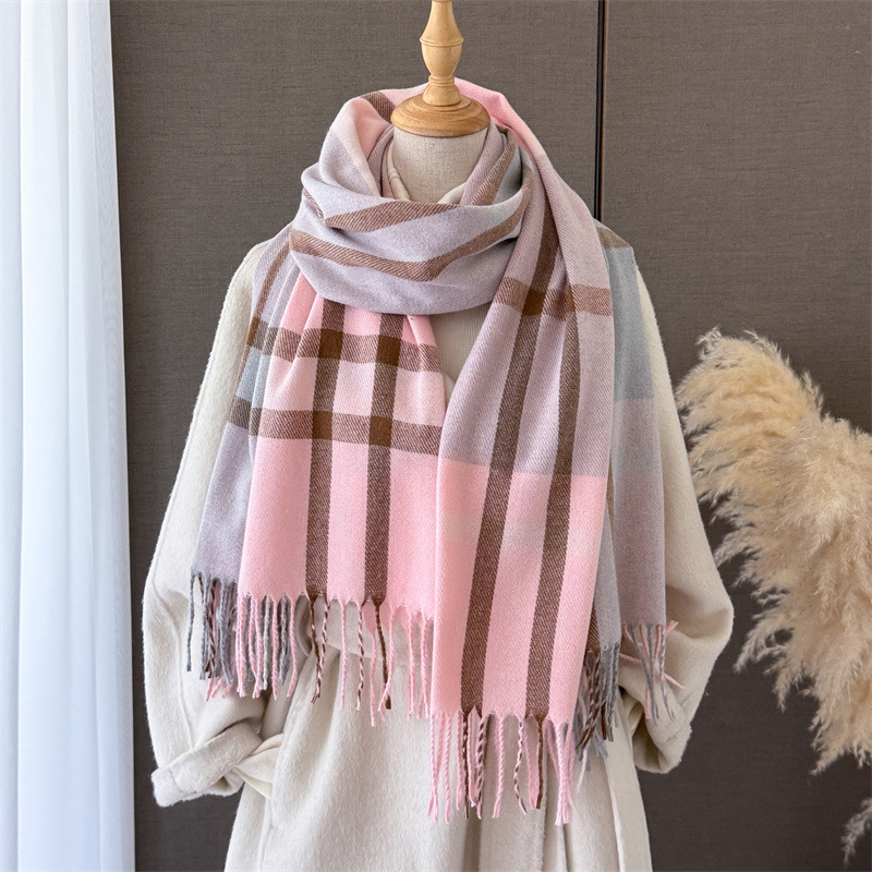 Women Scottish Plaid Imitation - Pashmina Wrap Large ulasan dan harga