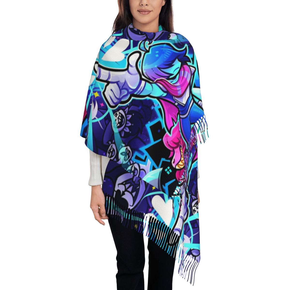 Deltarunes  Shawl Wraps Womens - Pashmina Wrap Large ulasan dan harga