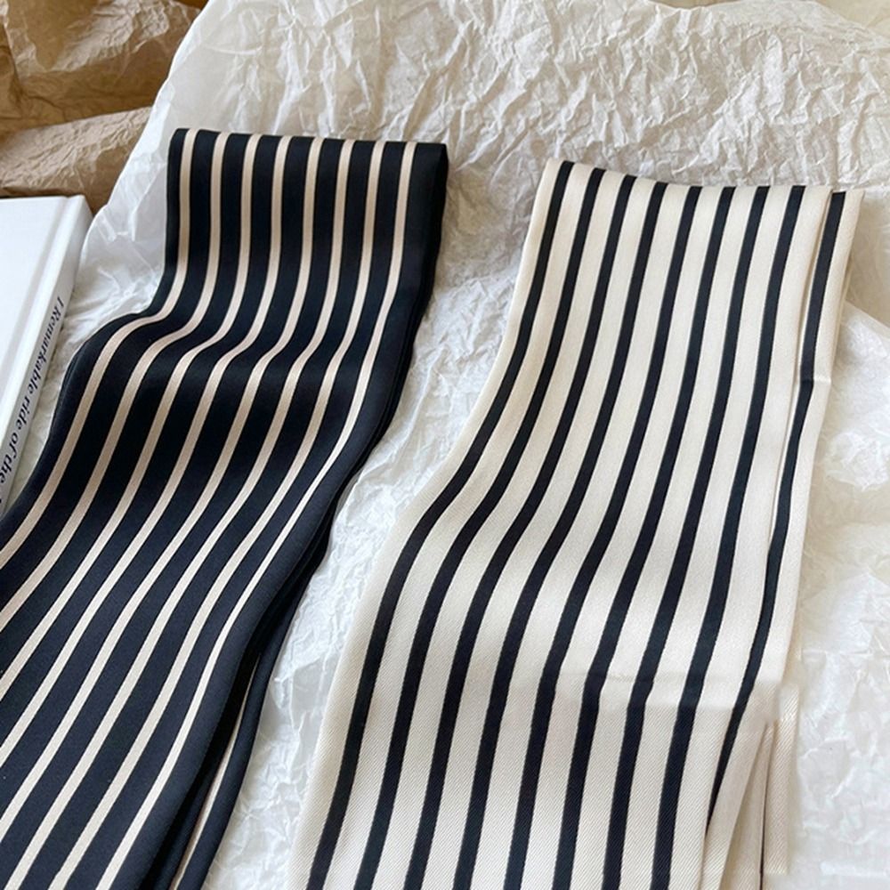 Tie Ribbon Headband Neckerchie - Silk Tie Striped ulasan dan harga