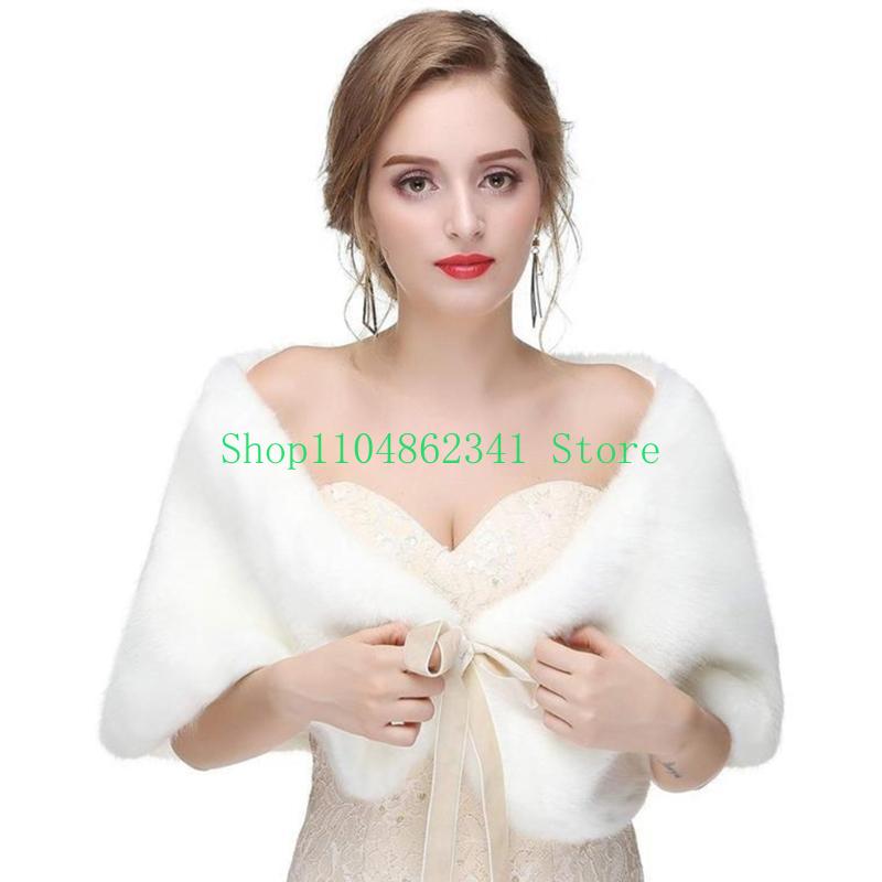 652F Sophisticated Faux Furs S - Stole Wedding Shawl ulasan dan harga