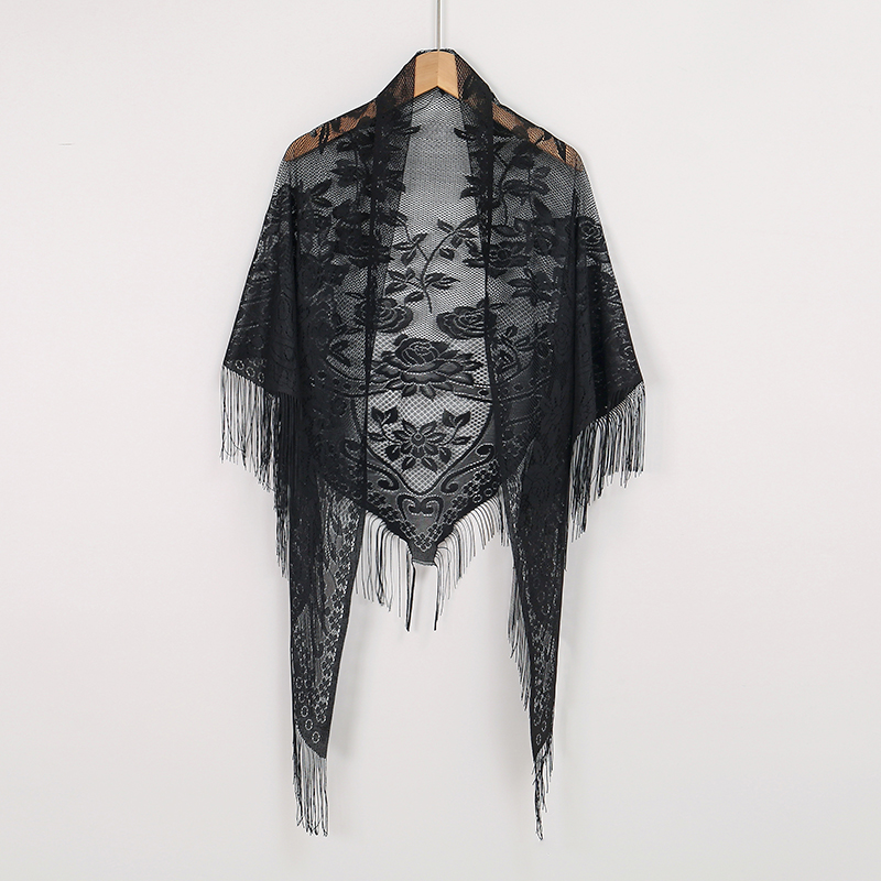 New Embroidery Lace Scarf Shaw - Stole Wedding Shawl ulasan dan harga