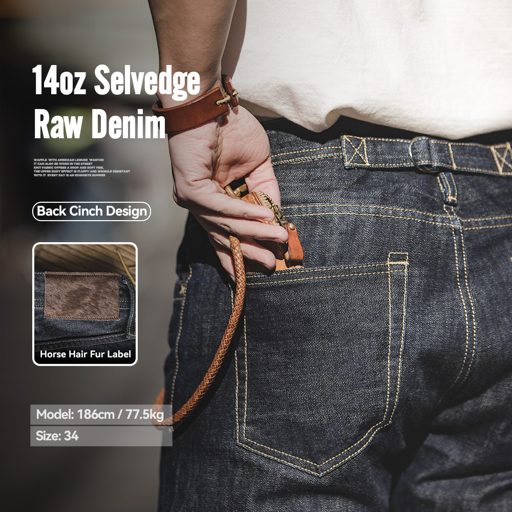 Maden Men's 14oz Raw Selvedge  - Levis Jeans 501 ulasan dan harga