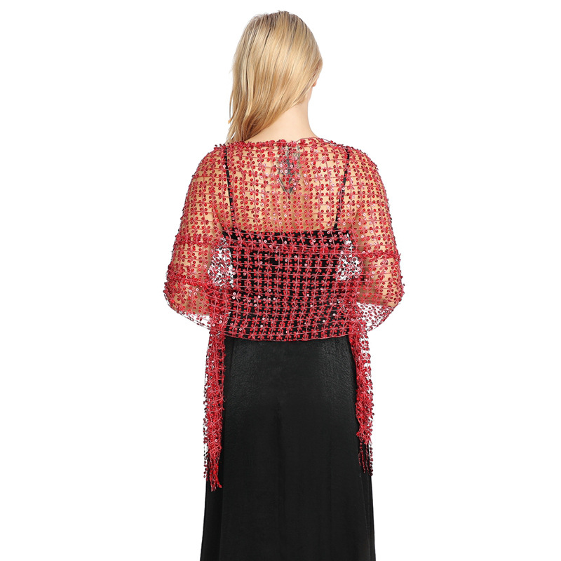 European and American Sequins  - Stole Wedding Shawl ulasan dan harga