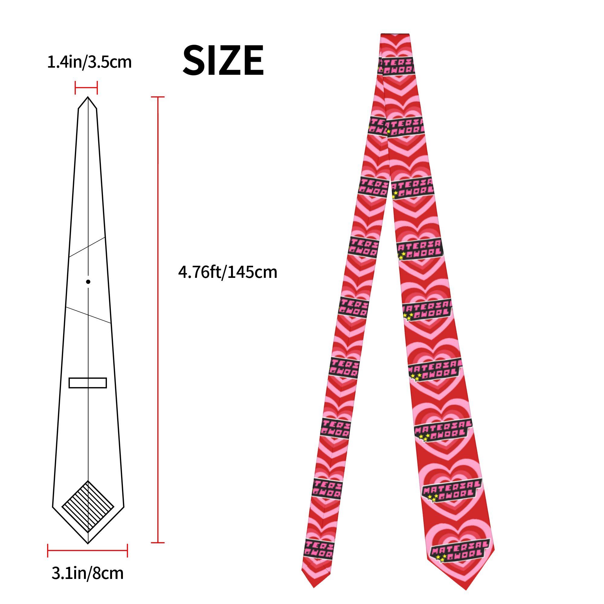 Whoopass Girls Material Gworl  - Skinny Tie Men ulasan dan harga