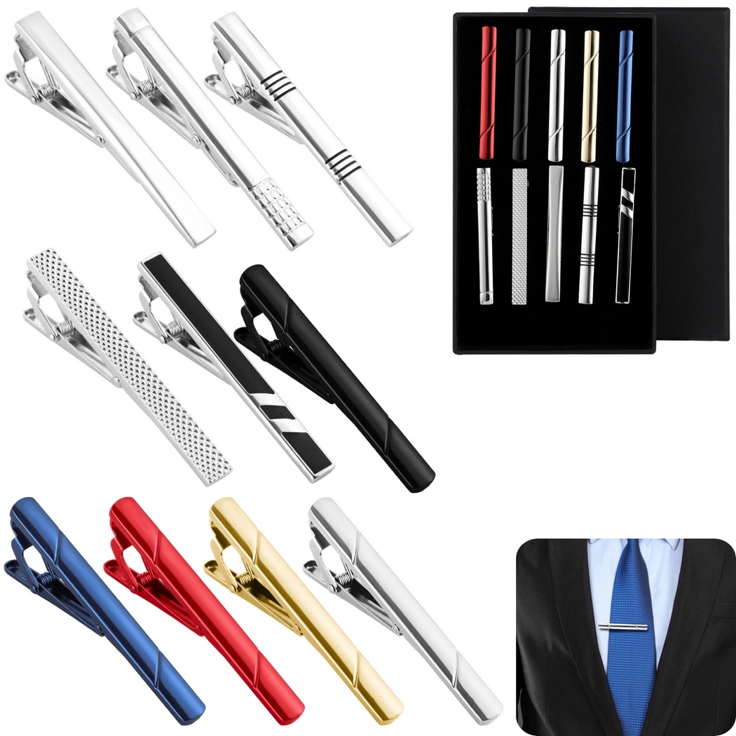 10Pcs Tie Clips Tie Clip Set F - Tie Bar Set Gift ulasan dan harga