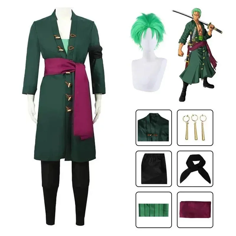 Anime Roronoa Cosplay Costume  - Ascot Neck Scarf ulasan dan harga