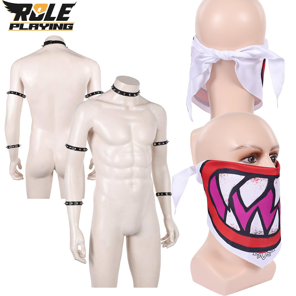 Bowser Jr Cosplay Scarf Mask B - Ascot Neck Scarf ulasan dan harga