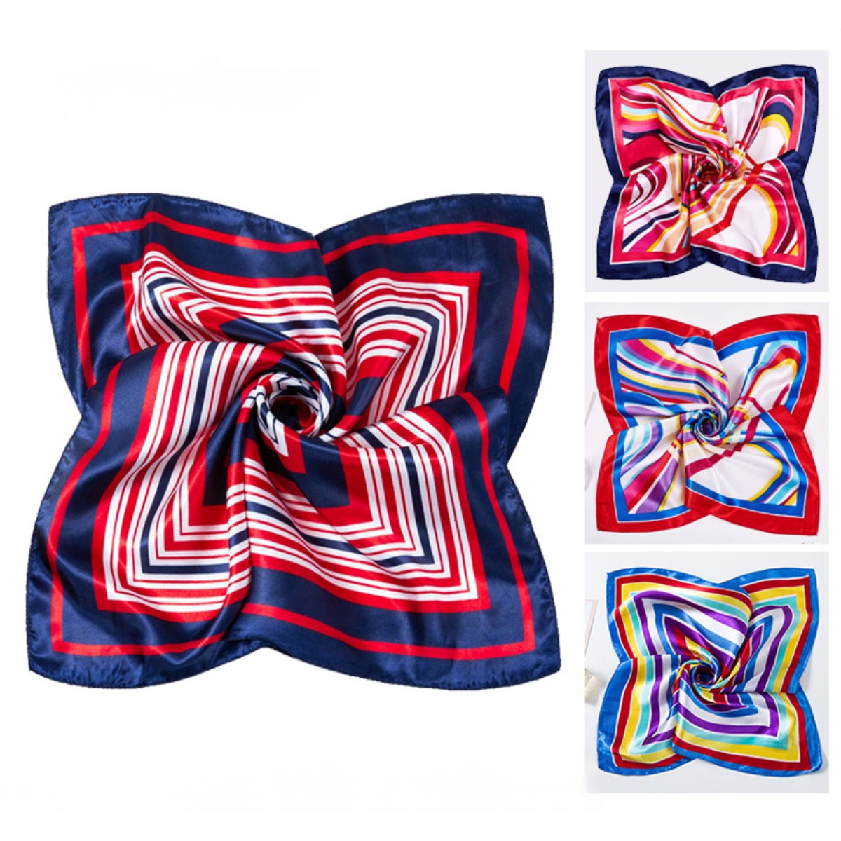 50*50cm Square Silk Scarves Sc - Face Scarf Mask ulasan dan harga