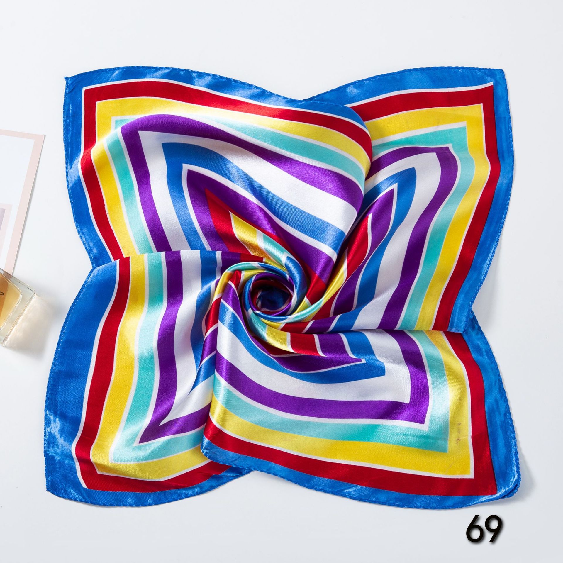 50*50cm Square Silk Scarves Sc - Face Scarf Mask ulasan dan harga