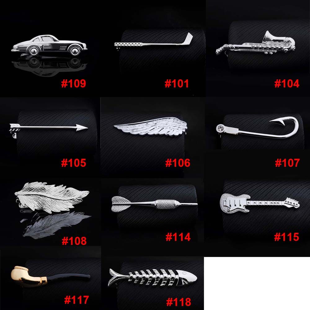 Creative Charm 1 Piece Wedding - Tie Clip Silver ulasan dan harga