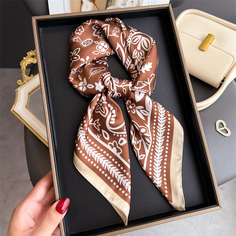 1Pc cashew print fashion silk  - Silk Neck Scarf ulasan dan harga