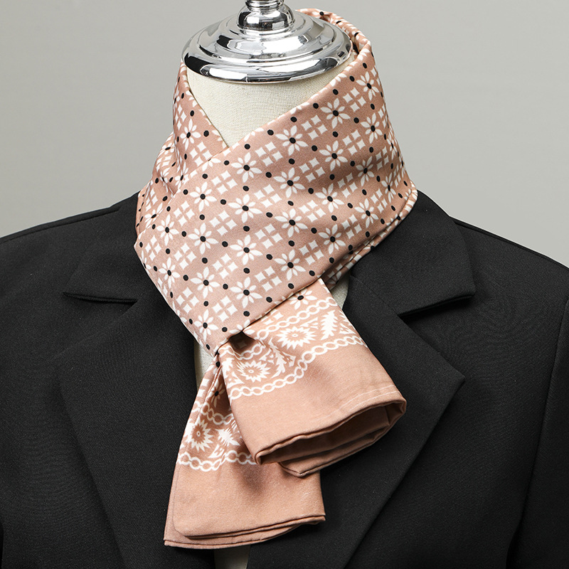 Men's Scarf Imitation Silk Nec - Silk Neck Scarf ulasan dan harga