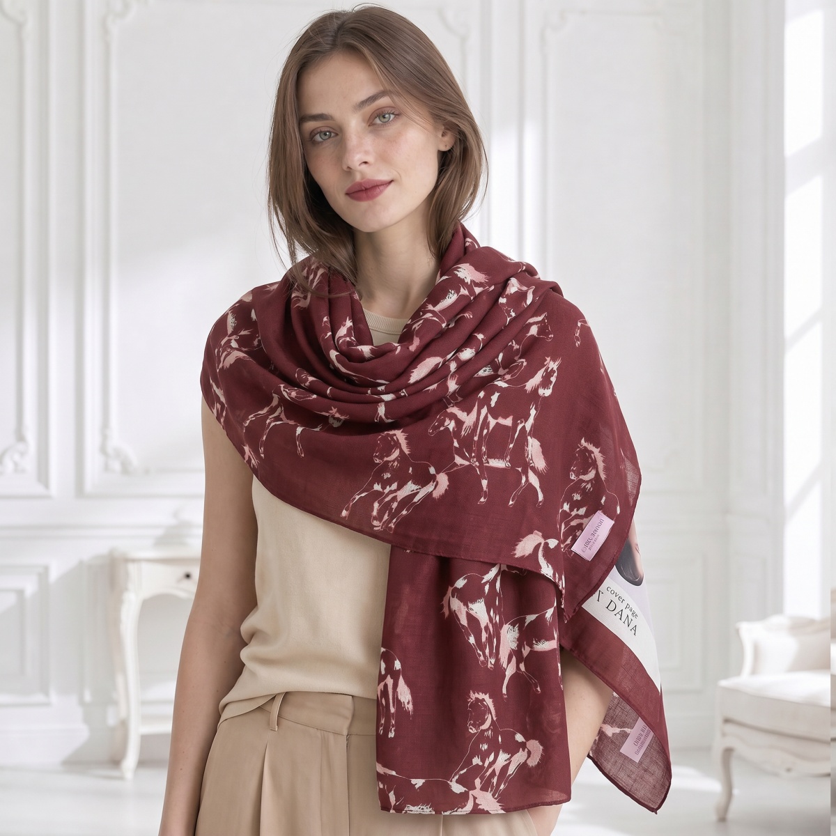 Scarf Female Cotton Muslim Wra - Pashmina Wrap Large ulasan dan harga