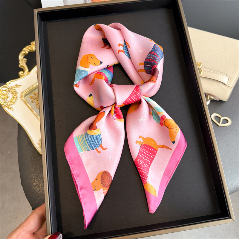 Fashion Wiener Dog Print Banda - Face Scarf Mask ulasan dan harga
