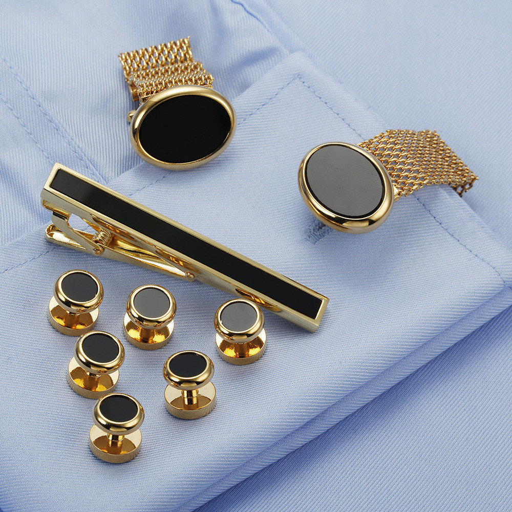 VAGULA New 9PCS Cuff links Tie - Tie Bar Set Gift ulasan dan harga