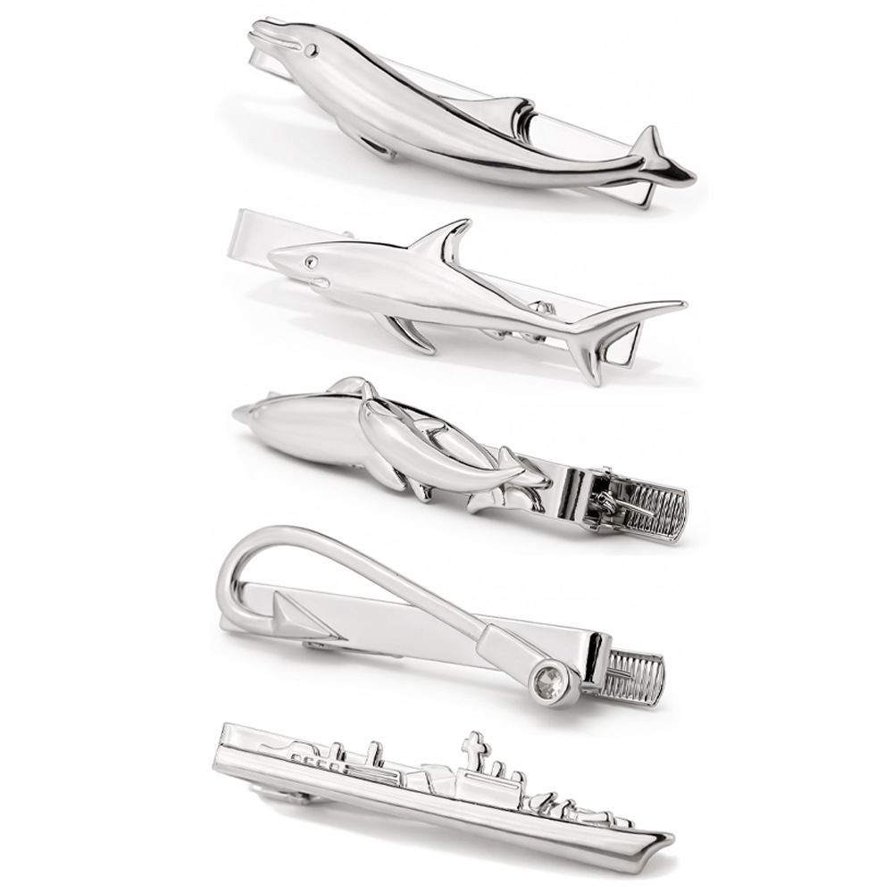 Creative Marine Animal Tie Cli - Tie Clip Silver ulasan dan harga
