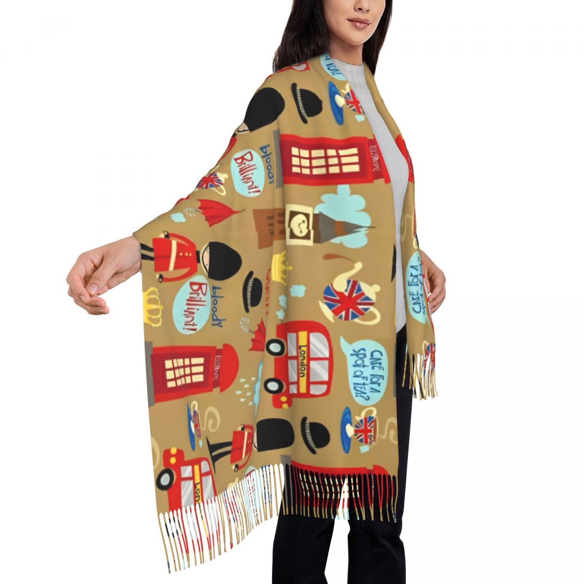 Enchanted London Scarf for Wom - Pashmina Wrap Large ulasan dan harga