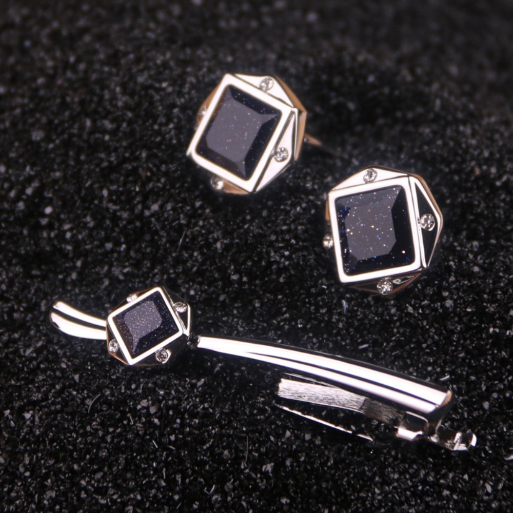 A Set Men's Tie Clip Groom Tux - Tie Bar Set Gift ulasan dan harga